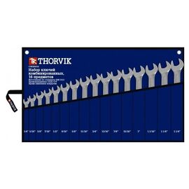  Набор ключей THORVIK гаечных комбинированных в сумке дюймовых 1/4"--1-1/4" CWIS0016 