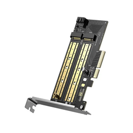  Контроллер Ugreen CM302 (70504) M.2 M-Key + M.2 B-Key to PCI-E3.0X4 Express Card with M.2 SATA 
