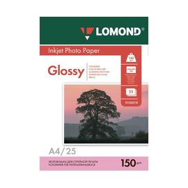  Фотобумага Lomond 0102043 A4/150г/м2/25л./белый глянцевое для струйной печати 