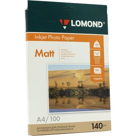  Бумага Lomond 0102074 A4/140г/м2/100л./белый матовое для струйной печати 