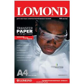  Термотрансфер Lomond 0808415 A4/140г/м2/50л/белый для струйной печати 