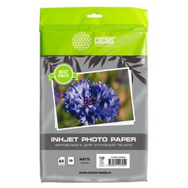  Фотобумага Cactus CS-MA412050ED A4/120г/м2/50л/белый матовое для струйной печати 