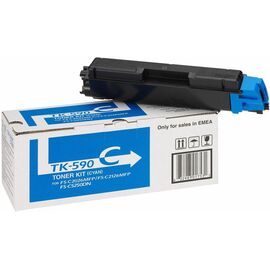  Тонер-картридж TK-590C 5 000 стр. Cyan для FS-C2026MFP/C2126MFP/C2526MFP/C2626MFP/C5250DN, P6026CDN/P6526CDN 