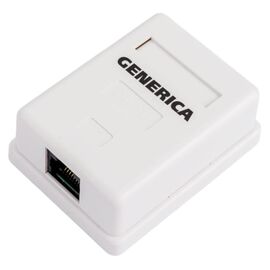 Розетка RJ-45 Generica CS2-1C5EU-12-G белый 