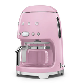  Кофеварка SMEG DCF02PKEU розовый стиль 50-х годов, 10 чашек, 1.4 л 