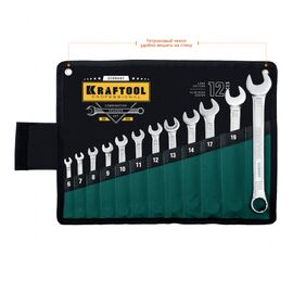  Набор ключей комбинированных Kraftool 27079-H12 z01 12 шт 6-22 мм 