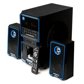  Dialog Progressive AP-222B BLACK - акустические колонки 2.1, 30W+2*15W RMS, Bluetooth, USB+SD reader 