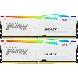  ОЗУ Kingston Fury Beast KF556C40BWAK2-32 DDR5 - 2x 16ГБ 5600МГц, DIMM, White, Ret 