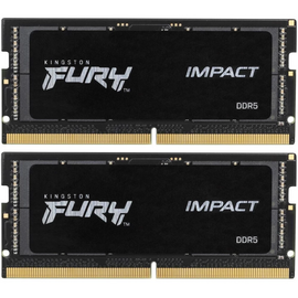  ОЗУ Kingston Fury Impact KF560S38IBK2-32 DDR5 - 2x 16ГБ 6000МГц, для ноутбуков (SO-DIMM), ECC, Ret 