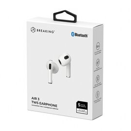  Беспроводная стереогарнитура TWS Breaking Air 3, Bluetooth 5.0 (Белый) 