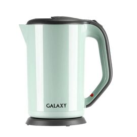  Чайник Galaxy Line GL 0330 салатовый, пластик, двойные стенки 