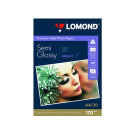  Бумага Lomond 1101305 A4/170г/м2/20л./белый полуглянцевое для струйной печати 