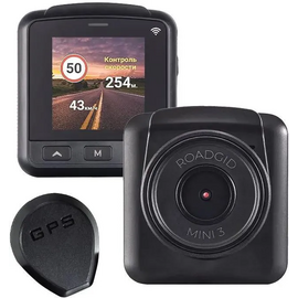  Видеорегистратор ROADGID Mini 3 GPS Wi-Fi 1045098 черный 