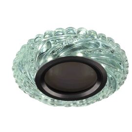  Светильник HIPER (H068-1) встраиваемый  прозрачный круглый MR16+3Вт LED диаметр 9,5см LED + GU5.3 