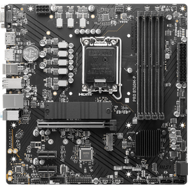 MB s1700 MSI Pro B760M-P, 4*DDR5, 1*PCIEx16, 2*PCIEx1, 2*M.2, 1*TypeC, 3*USB3.2Gen1, 8*USB2.0, 4*SATA3.0, 1G, VGA, DP, HDMI, M-ATX, RTL 