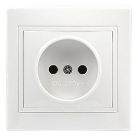  Розетка SMARTBUY Венера SBE-01w-10-S1-N-c скрытая установка, 1-местная без заземления 10А белая, керамика 1/10 