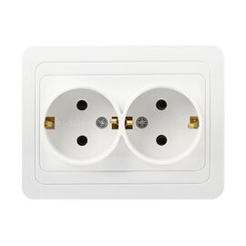  Розетка SMARTBUY Марс SBE-02w-16-S2-Z белая 