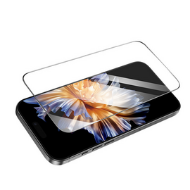  Защитное стекло HOCO A34 Slim для Apple iPhone 16 Pro/17 черная рамка, 0.20мм прозрачный 
