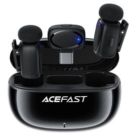  Микрофон ACEFAST R2 wireless lavalier microphones Black 
