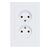  Розетка Systeme Electric Atlasdesign ATN000120 2-м С/У 16А IP20 без заземл. в сборе бел. 1/15/90 