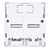  Розетка RJ-45+RJ-45 NIKOMAX NMC-WO2UD2-FT-ST-WT открытый монтаж категория 5e, белый 