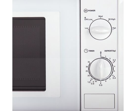  Микроволновая печь SONNEN MW2070B-5MW, 20л, 700Вт, таймер, механическое управление, белая, 454654 