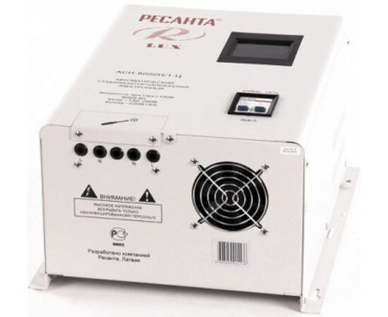  Стабилизатор напряжения Ресанта АСН-8000Н/1-Ц белый (63/6/17) 