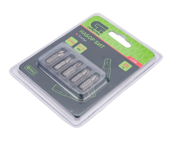 Набор бит Сибртех 11238 PH2x25, сталь CrMo, 5шт 