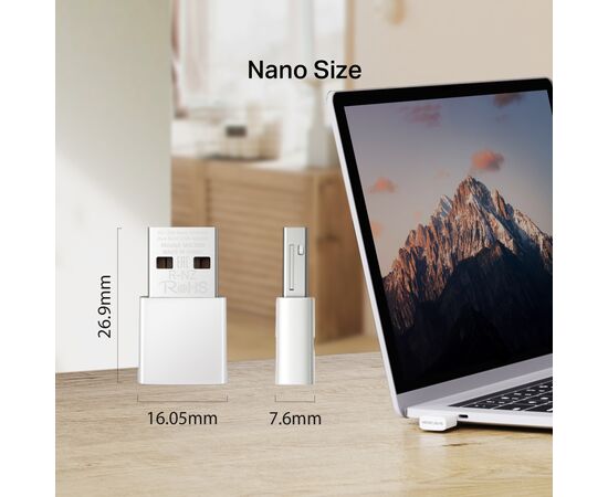  Mercusys MA30N Сверхкомпактный двухдиапазонный USB-адаптер Wi-Fi AC1300 