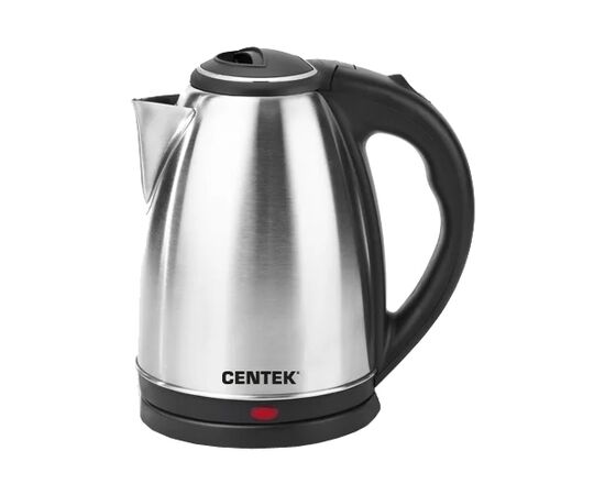  Чайник Centek CT-1068 (матовый) металл 2л, 2000W, хромированная вставка на крышке 