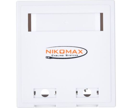  Розетка RJ-45+RJ-45 NIKOMAX NMC-WO2UD2-FT-ST-WT открытый монтаж категория 5e, белый 