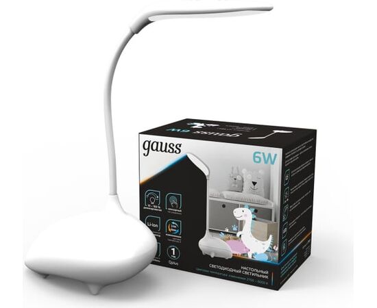  Светильник Gauss Qplus GTL701 (GT7011) настольный LED белый 6Вт 